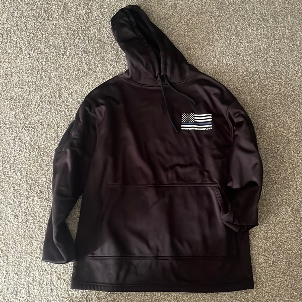 Thin blue line hoodie
